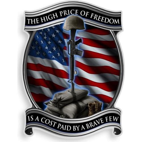 Collectible Military Decals (4in,2pack), Share Your Appreciation and Support with Our Vinyl Soldiers Cross Stickers for Your Hom