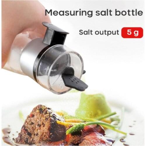 Kitchen Organizer And Storage Container Salt Spreader Apothecary Jar Seasoning Pot Once 5g Salt Controller Pepper Spice Bottle