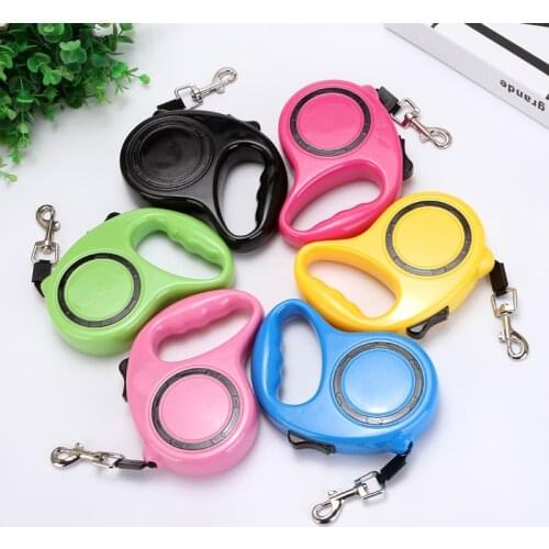 Small Medium Dogs Leash Automatic Telescopic Pet Traction Supplies Light Weight Portable Pet Rope Chain 3m 5m Dog Puppy Leash