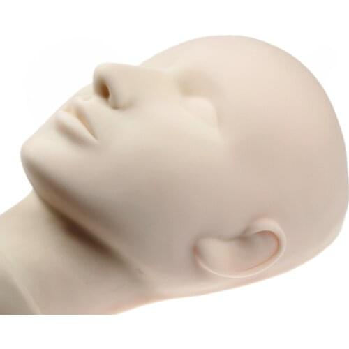 New Hot Closed Eyes Mannequin Head Massage Makeup Eyelash Extension Practice Model Hats Hairs Glasses Display for Wigs Showcase