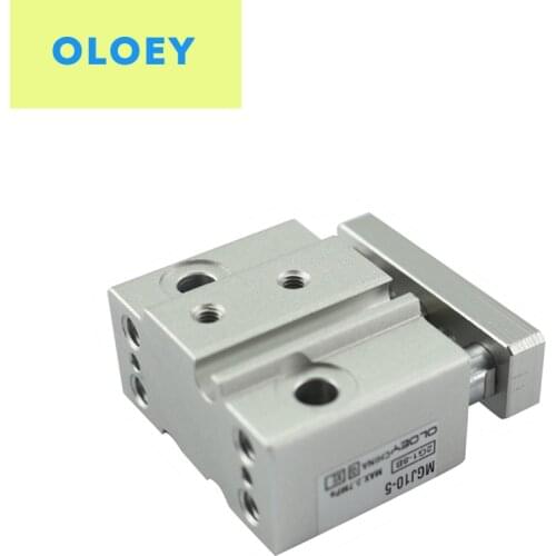 MGJ Miniature Guide Rod Cylinder SMC type mini 3-rod pneumatic MGJ6-5 MGJ6-10 MGJ6-15 MGJ6-20 MGJ10-5 MGJ10-10 MGJ10-20 MGJ10-15