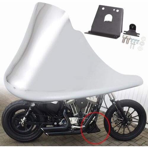 Motorcycle Chrome Front Bottom Spoiler Mudguard Air Dam Chin Fairing for Harley XL Sportster 883 1200 Custom 48 72 SuperLow