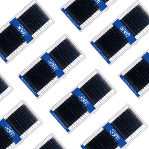 NEWCOME 16 Lines Individual Eyelash Extension All Size 7-16mm Mix Eye Lashes Faux Mink Lashes False Eyelash Cilias Makeup Tool