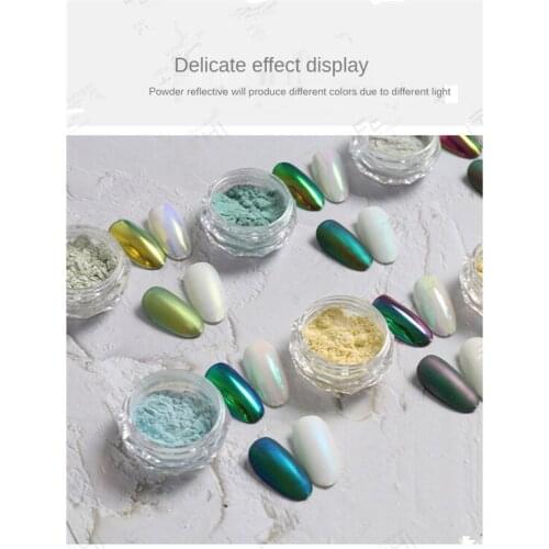 New Nail Magic Mirror Powder Mirror Flour Chameleon Powder Nail Morandi Magic Mirror Powder