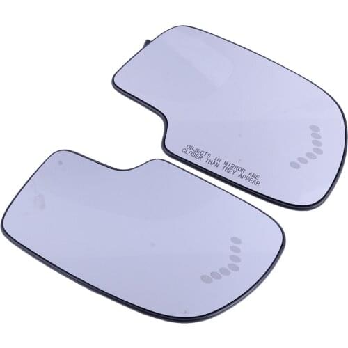 1 Pair 88944391 88944392 Car Backing Plate Power Heated Mirror Glass Turn Signal fit for GMC Chevy Cadillac 2003-2005 2006 2007