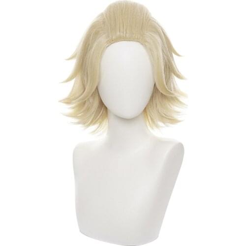 Tokyo Revengers Manjiro Sano Cosplay Wig Hanagaki Takemichi Cosplay Chifuyu Matsuno Golden Short Synthetic Hair Wigs