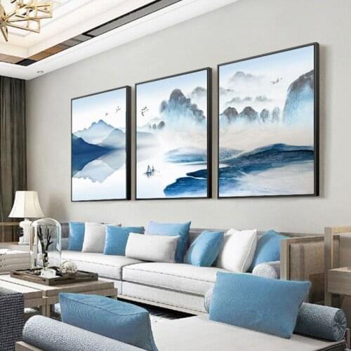 Landscape canvas painting cuadros poster wall pictures for living rom decoration posters and prints tableau wall art maison