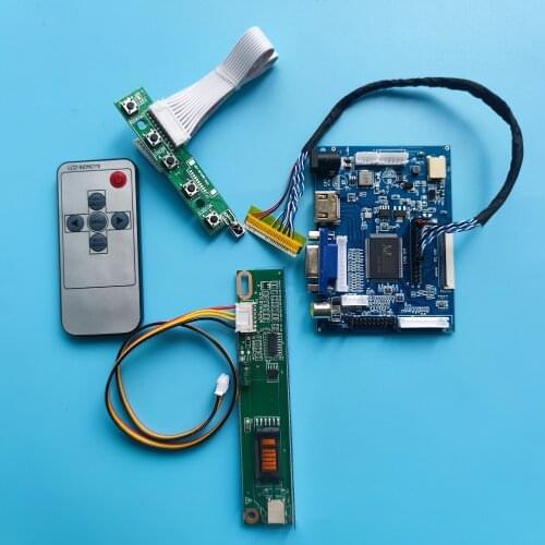 Work For Kit Controller board VGA Screen 17.1" For LP171WP4/LP171WP4-TLQ2 DVI 1440×900 Panel LED remote 2AV LCD monitor 30pin
