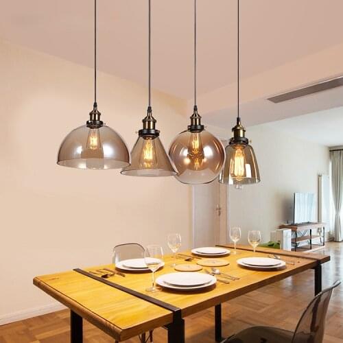 Nordic Pendant Lamp Hanging Lighting Glass Modern Dining Room E27 Aisle Hallway Bedside Bar Table Retro Living Decoration Lights