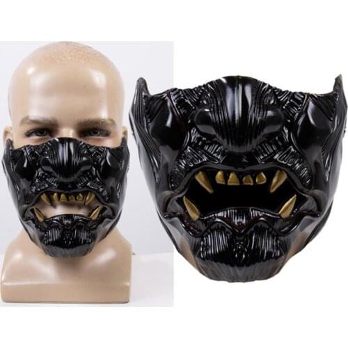 Ghost of Tsushima Half Face Mask Cosplay Soft PVC Masks Props Halloween