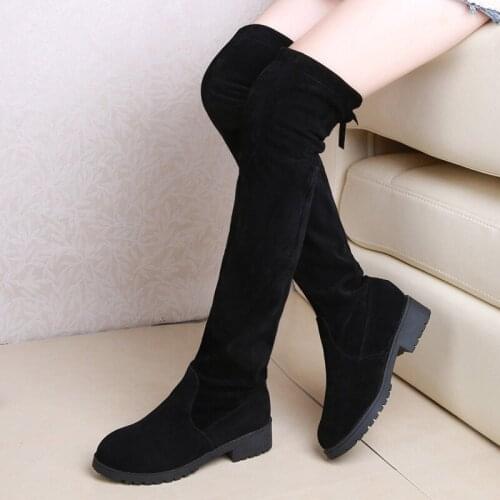 Autumn Sexy Over-The-Knee Boots Women Boots Female Winter Shoes Women Suede Long Boots Ladies Thigh High Boots Bota Women shoes