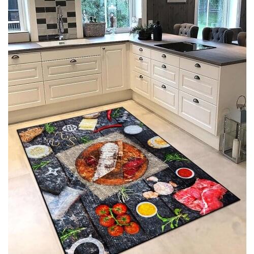 Grey color kitchen dining fruit patterned kitchen rug modern carpet rug personalized gift free shipping kitchenware grey runner