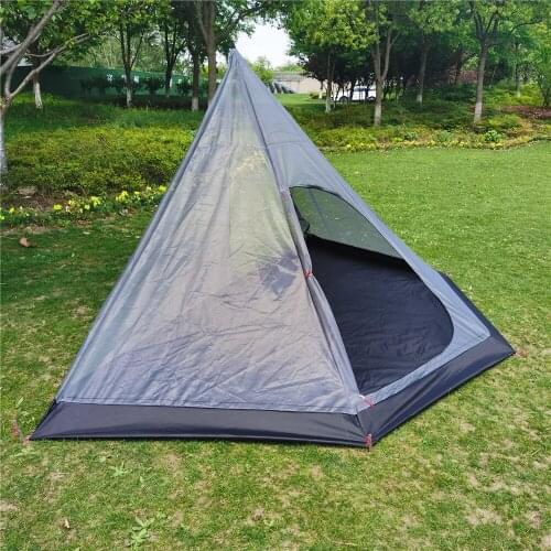 SYLAETO Outdoor Ultralight Pentagon Half Mesh Tent For Tipi Hot Stove 400CM Mosquito Net Camping Hiking