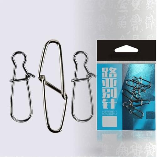 Enhanced sea fishing lure pin diamond double buckle connector quick connection ring fishing gear fishing supplies accessories