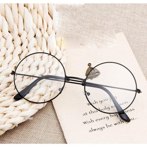 Vintage Round Round Glasses frame Female Brand Designer gafas De Sol Spectacle Plain Glasses Gafas eyeglasses eyewear UV400
