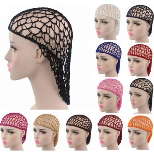 Ladies hand crocheted droop hair net hair protector long net sleeping hair net net cover makeup hair wrap net hand woven hair