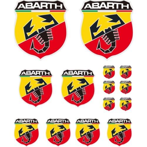 For Fiat Abarth Scorpion Logo Badge Car Motorbike Racing Tuning Decals Stickers pvc Stickers