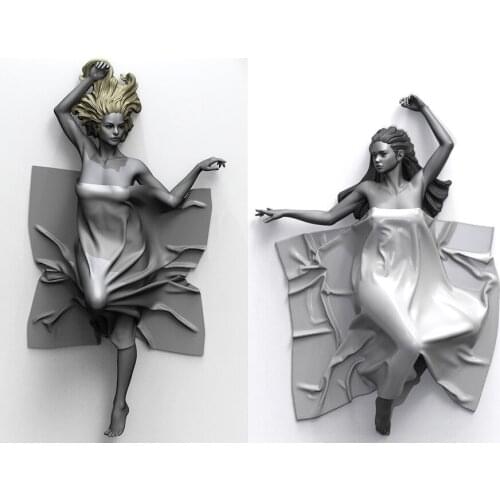 1/20 Scale Unpainted Resin Figure Gloria & Gretta 2 figures (blanket not included) collection figure