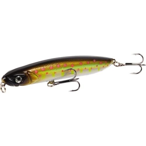 1PCS Floating Laser Minnow Bait 95mm/18g Artificial Fishing Lure Hard Bait 3D Eyes Wobblers Carp Crankbait Pesca Fishing Tackle