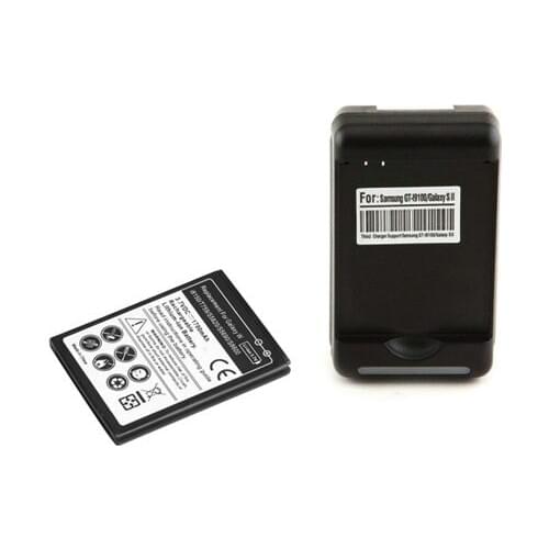 1x 1700mAh Replacement Battery + USB Wall Charger For Samsung Galaxy W I8150 T759 T679 S5820 S5690 S8600 M930 Free Shipping