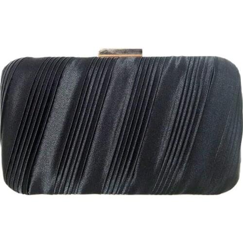 2020 women fold evening bags silk wedding banquet purse with chain clutch purse for ladies drop shipping MN1550