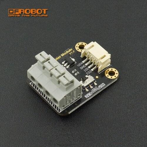 3pcs/Lot DFRobot Gravity 4Pin Sensor Adapter module 3.3V or 5V with Power Switch press type terminal