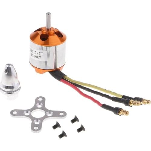 4mm Shaft 2217 1250KV Brushless Motor for 9'' Propeller Fixed Wing UAV 9050