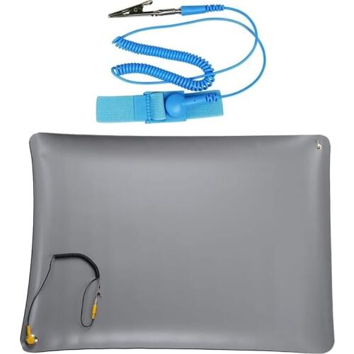 700X500X2.0mm Anti-Static Mat+Ground Wire+ESD Wrist for Mobile Computer Repair Antistatic Blanket,ESD Mat