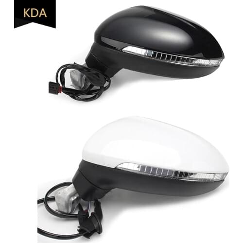 Auto Left Right Side Power Heated Fold Turn Signal 8 9 13 Wires Side Mirror Assembly for VW Arteon CC 2019 2020