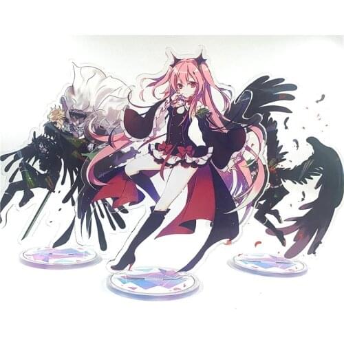 1 Pcs Cute Japan Anime Seraph of The End Acrylic Stand Figure Model Plate Holder Desktop Ornament Decor Kids Gift Figure Toys