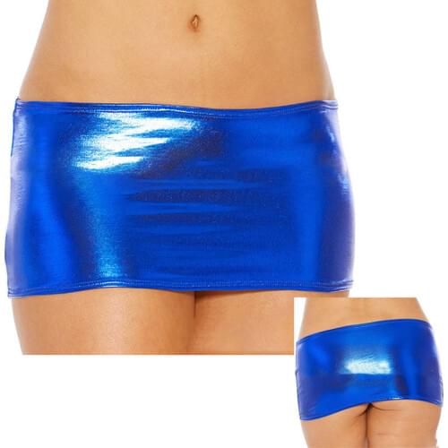 Sexy Ladies Low Waist Bag Hip Mini Skirt PU Faux Leather Wrapped Hipe bronzing Shorts Hot Skirts Club Fantasy Erotic Wear N6