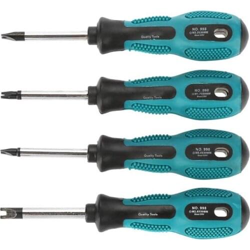 4pcs U Fork Type Precision Triangle Head Screwdriver Set,Multifunctional Hand Tool Magnetic Triangle Screws Driver Tool Kit