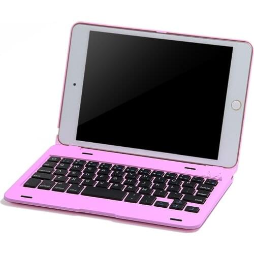 Luxury Cases for Apple iPad Mini 4 Tablet Wireless Bluetooth Full Body Protective Portable Keyboard Case With Stand Smart Cover