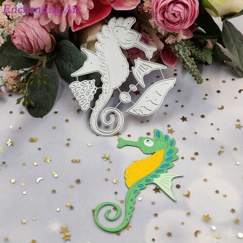 Sea Horse Metal Cutting Dies 2021 New Stencils for DIY Scrapbooking/Photo Album Decorative Embossing Paper Cards