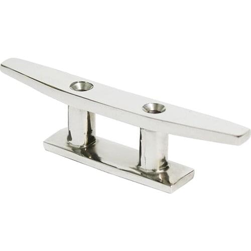 150mm Mooring Boat Dock Cleat Marine Stainless Steel Flat Top 2 Holes