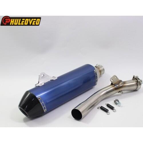Motorcycle Exhaust Link Pipe for Yamaha YZF250 YZ250FX 2016-2020 Motorbike Muffler Exhaust Escape Demper with Mid Connect Pipe