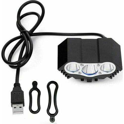 Bike Light 5V Super Bright 3xT6 LED Front Bicycle Headlight 4 Modes Safety Night Waterproof Camping Flashlight USB Power