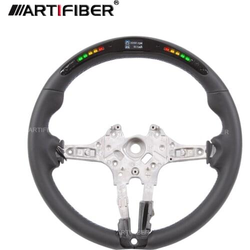 Carbon Fiber LED Steering Wheel with LED for BMW M Series 1 Series 2 Series 3 Series F32 F33 F36 F10 F11 F18