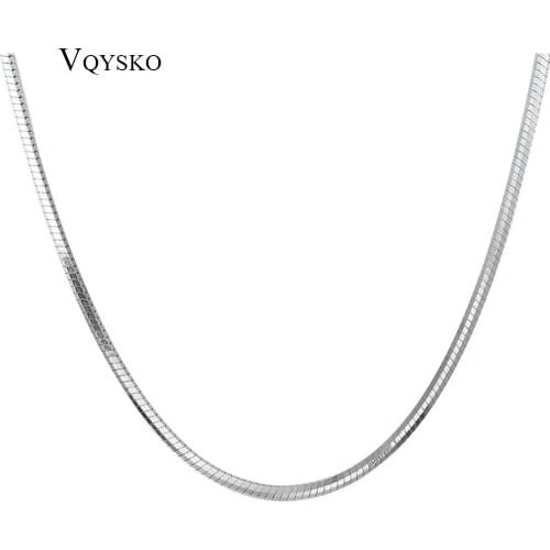 Серебряные цепочки VQYSKO China At AliExpress