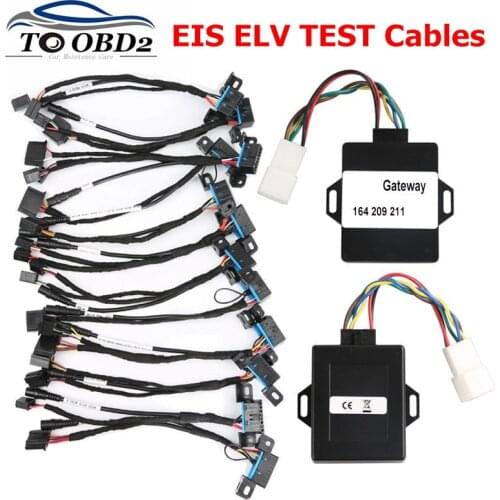 2020 High Quality Test Cable for Mercedes EIS ELV 12PCS Test Cable for Benz Gateway 164 209 211 Works With VVDI MB BGA TOOL