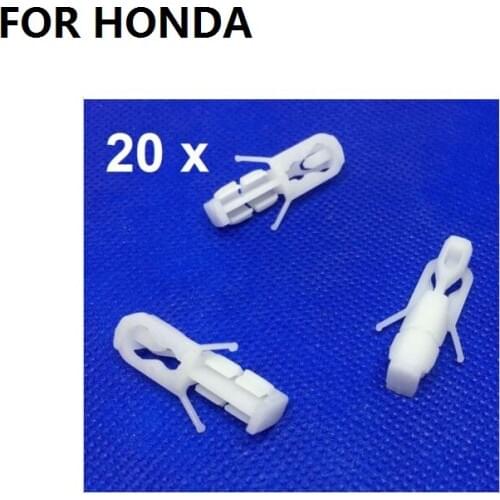 X20 Clips Nylon Roof Moulding Clips For Acura For Honda 90666-SS0-003 OE