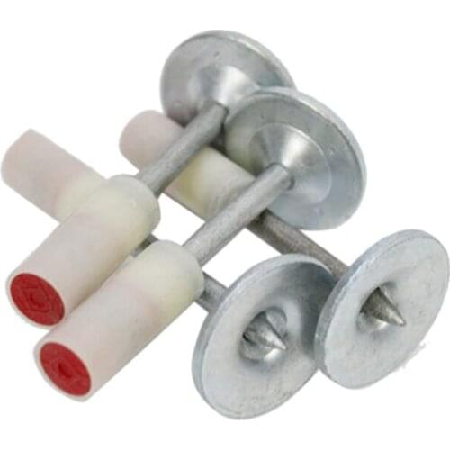 100Pcs 32mm Round Steel Nail for Manual Steel Nails Tool Ceiling Artifact Special Integrated Nail