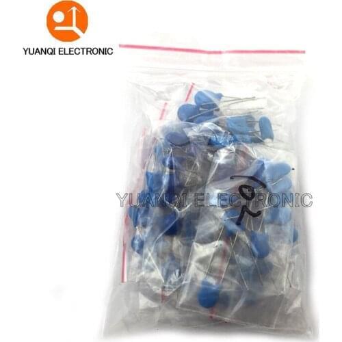 100PCS 2KV High Voltage Ceramic Capacitor Assortment Kit 2KV 102K 103K 152K 221K 222K 332K 471K 472K 561K 681K Capacitors set