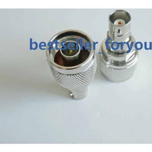 1X BNC Female Jack To N Type Male Plug RF Coax Connector Straight AdapterBrass