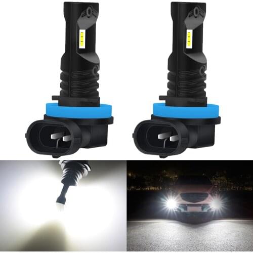 2pcs 1600LM 9005 9006 H8 H11 LED Fog Lights Bulb 12V H1 H3 H10 PSX24W H16 880 881 LED Bulbs 6000K Xenon White Car DRL Fog Lamp