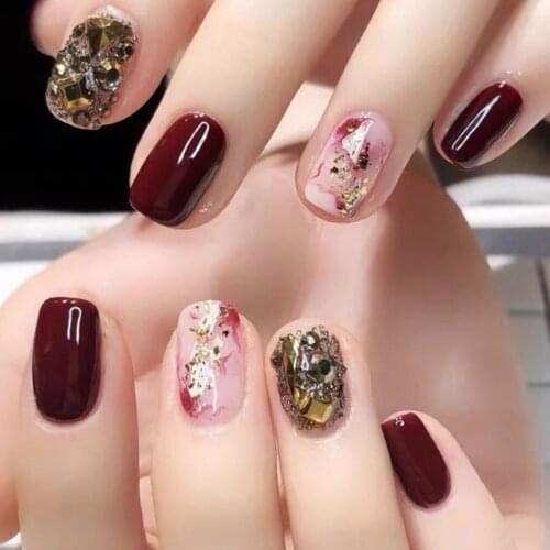 50Pcs/Bag Mix Shapes Glitter Diamond Pearls Metal Twisted Bar Beads Frosted Heart Nail Art Rhinestones Gems Decals Manicure DIY