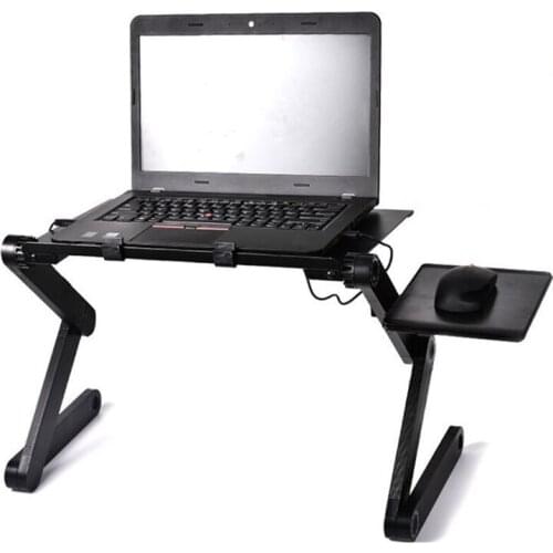 Big Fan Computer Stand 42*26 CM Portable Adjustable Foldable Laptop Holder Notebook Desks Lap PC Folding Desk Table Vented Stand