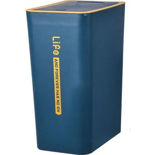 Household dustbin with cover, toilet, sandwich dustbin, bedroom, kitchen, Nordic wind, paper basket, waterproof and odor proof