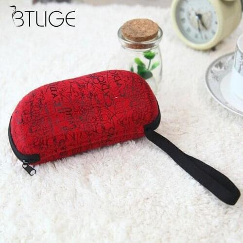 Fashion Peanut Letter Printed Hard Case Sunglasses Case Men Women Portable Stress-resistant Sunglasses Case With Zipper