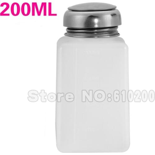 2PCS Alcohol Liquid Press Pumping Dispenser Cleaning Cleaner Bottle 200mL PCB Clean For Nail Polish Remover Board-washing Water